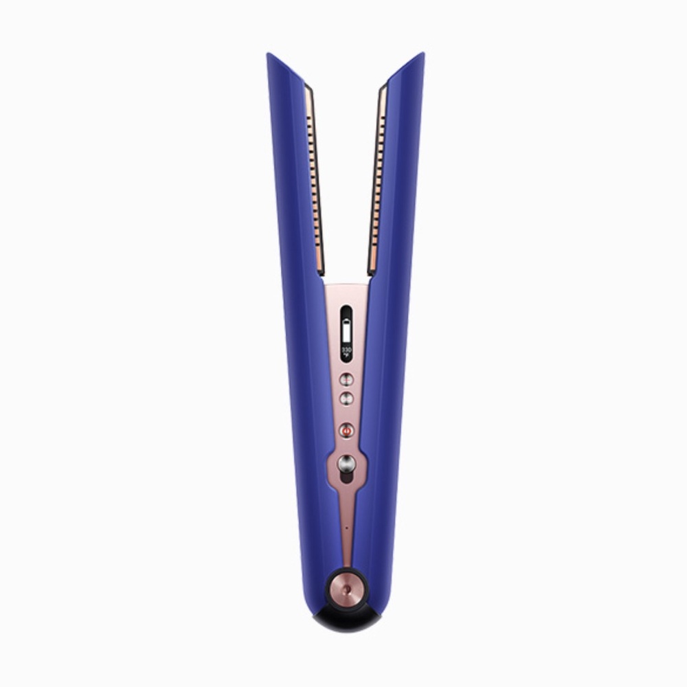 LIMITED EDITION COLOR Dyson Corrale Vinca Blue and Rose Gold Straightener